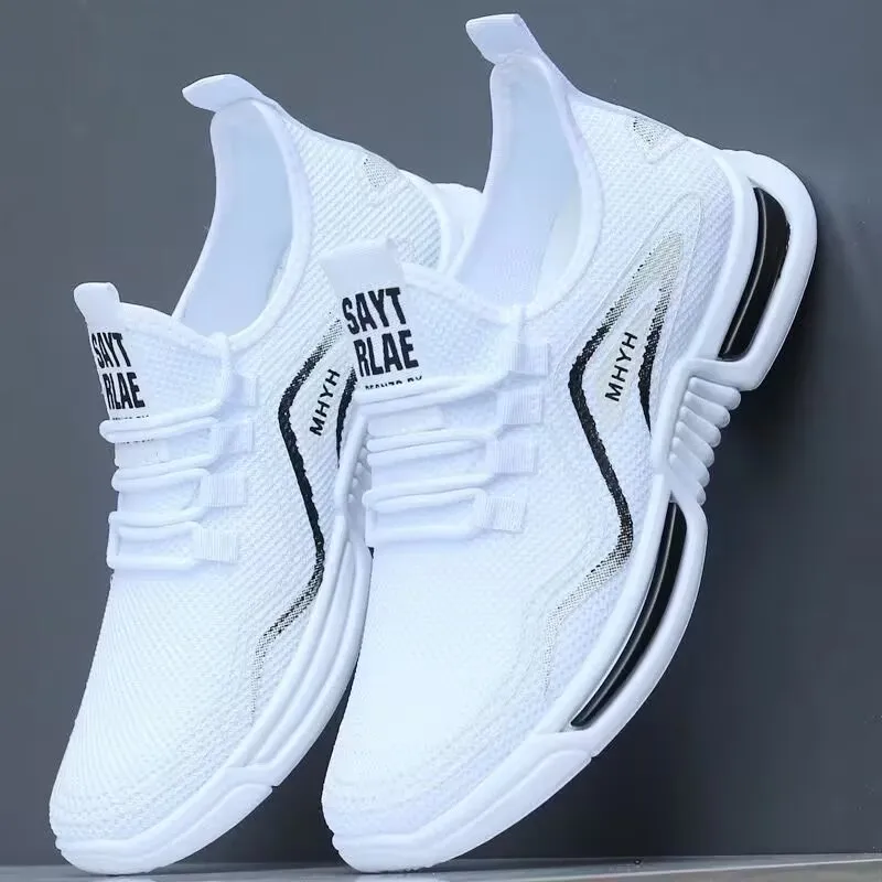 Men'S Shoes For Gym - รองเท้าผ้าทอสำหรับผู้ชายปี 2026 สำหรับกิจกรรมกลางแจ้ง รองเท้าตาข่ายระบายอากาศได้ดี รองเท้ากีฬาฤดูร้อน รองเท้าโลฟเฟอร์ผู้ชายแบบสวมใส่สบาย