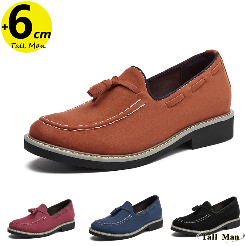Men Shoes Boss - รองเท้าโลฟเฟอร์ Man Lift Chunky รองเท้าธุรกิจผู้ชายลิฟท์ความสูงเพิ่ม Insoles