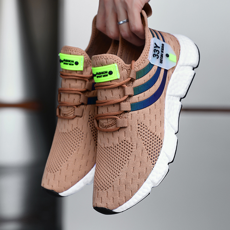 Men Shoes Xxl - ผู้ชายรองเท้าผ้าใบลําลองฤดูร้อนBreathableกีฬารองเท้าน้ําหนักเบากลางแจ้งตาข่ายรองเท้าวิ่งรองเท้ากีฬาJogging Tenisเดินรองเท้า