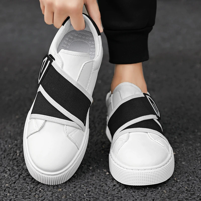 Men Shoes Boss - แฟชั่น Anti SLIP รองเท้าผ้าใบกลางแจ้งสวมใส่สบายรองเท้าหนังผู้ชายใหม่ธุรกิจรองเท้าสบายๆ