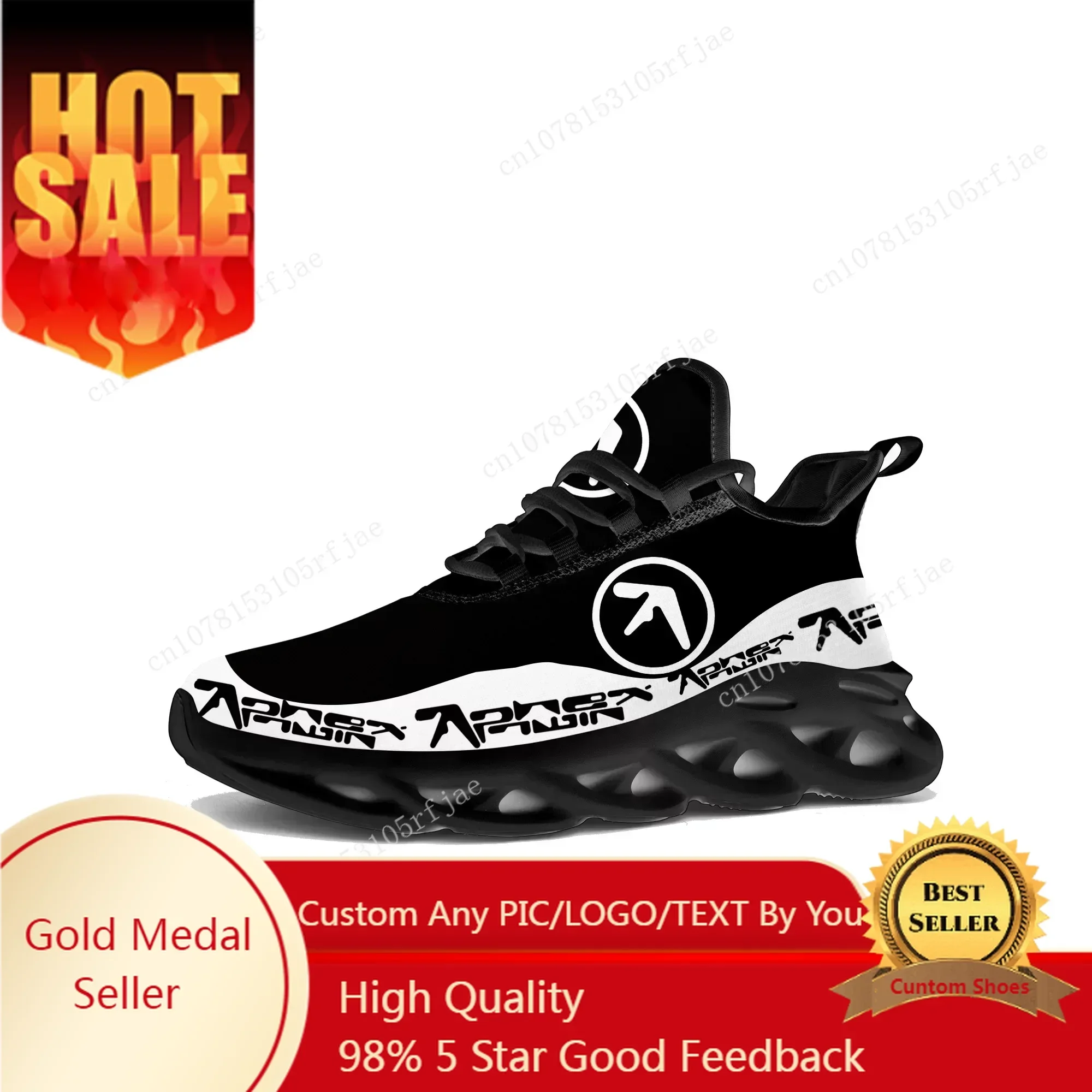 Men'S Shoes In Style - รองเท้าผ้าใบ Aphex Twin Flats สำหรับผู้ชายและผู้หญิง รองเท้ากีฬา