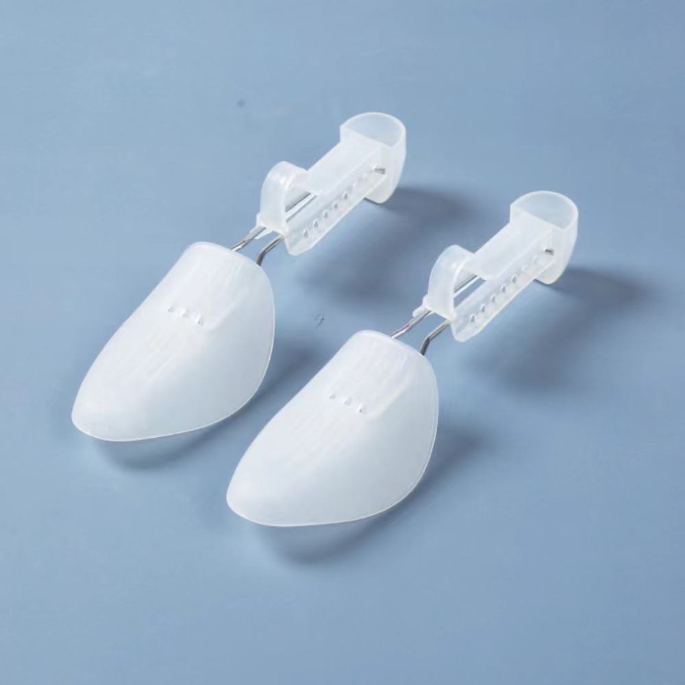 Men Shoes Rack - ที่ขยายรองเท้าพลาสติกแบบใหม่ 1 คู่ ทนทาน ปรับได้ สำหรับรองเท้าหนังสีดำ