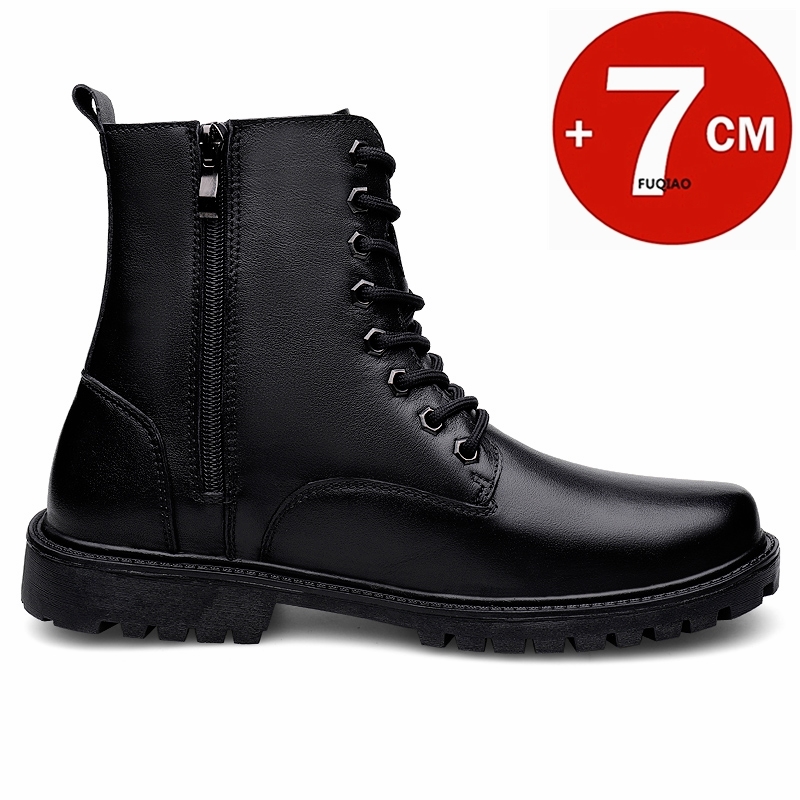 รองเท้าบูทหนังแท้ผู้ชาย บุขนอุ - Men Shoes Boss บทวิจารณ์และราคา
