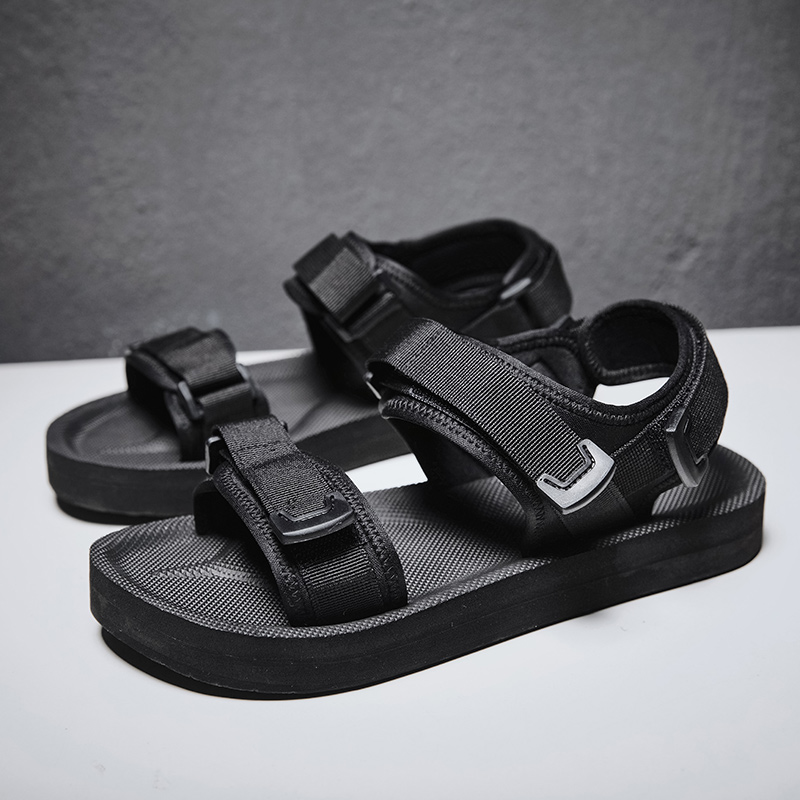 รองเท้าแตะแบบปรับได้สำหรับเท้า - Men Shoes Velcro บทวิจารณ์และราคา