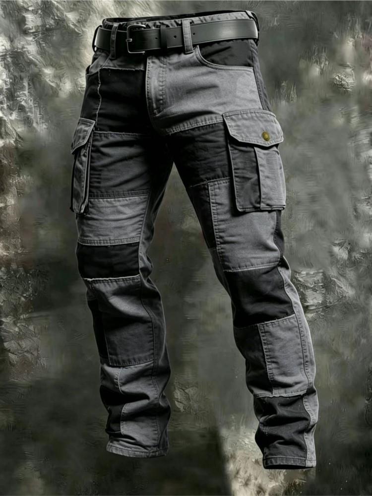 กางเกงคาร์โก้ผู้ชายผ้าฝ้ายสีกา - Men Shoes Joggers บทวิจารณ์และราคา
