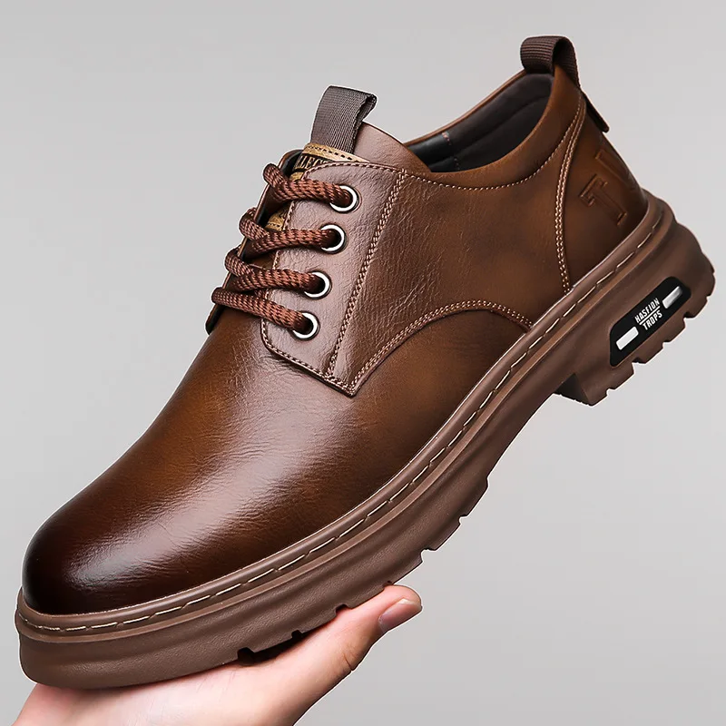 รองเท้าหนังลำลองผู้ชาย ดีไซน์ท - Men Shoes Boss บทวิจารณ์และราคา