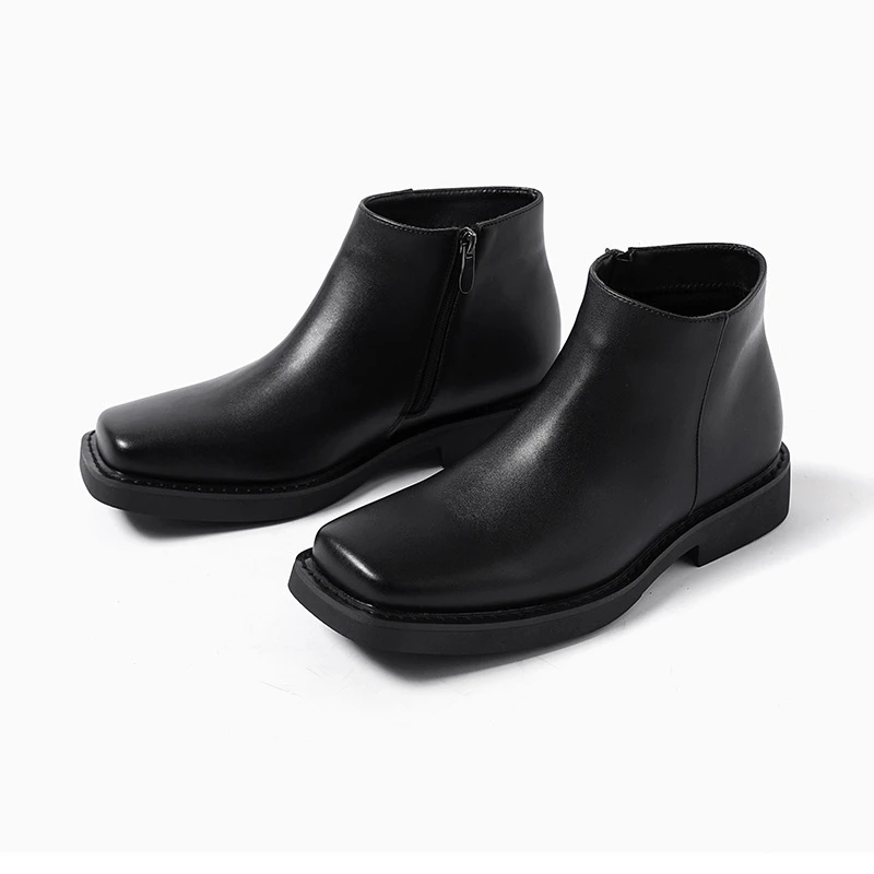 สีดําใหม่แฟชั่นผู้ชายรองเท้าหน - Men Shoes Boss บทวิจารณ์และราคา
