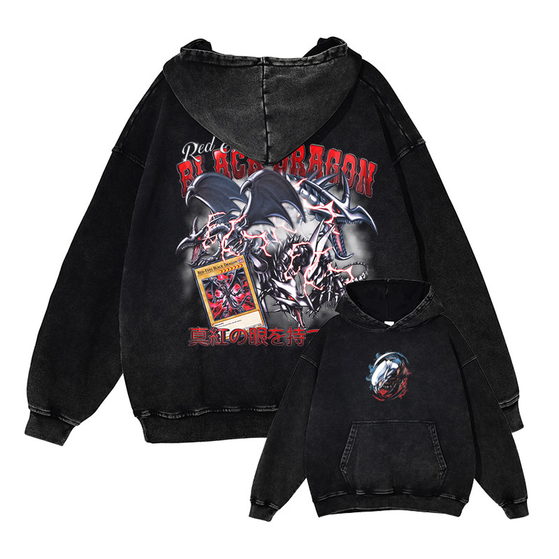 เสื้อฮู้ด Yu-Gi-Oh! ลายมังกรตา - Men Shoes Xxl บทวิจารณ์และราคา