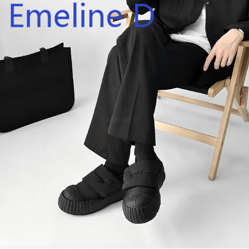 รองเท้าบูทหิมะแบบสวมสำหรับคู่ร - Men Shoes Velcro บทวิจารณ์และราคา