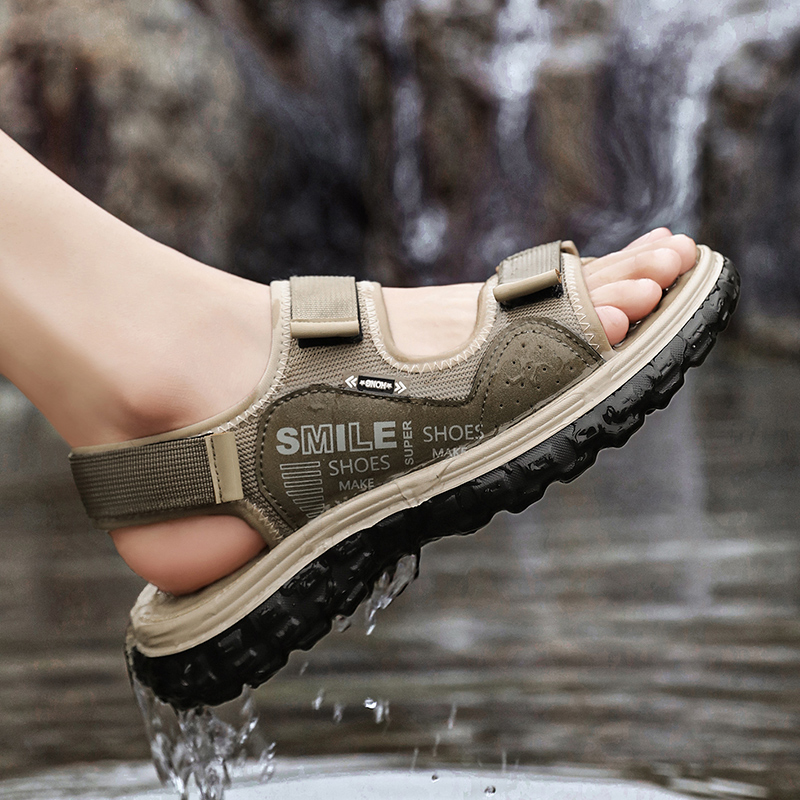 รองเท้าแตะฤดูร้อนใหม่สำหรับผู้ - Men Shoes Velcro บทวิจารณ์และราคา