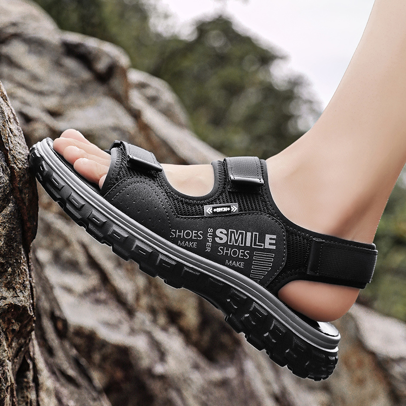 รองเท้าแตะฤดูร้อนใหม่สำหรับผู้ - Men Shoes Velcro บทวิจารณ์และราคา
