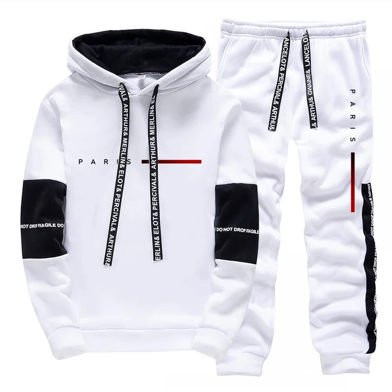 ชุดฮู้ดดี้แฟชั่นสไตล์ปารีสสำหร - Men Shoes Joggers บทวิจารณ์และราคา