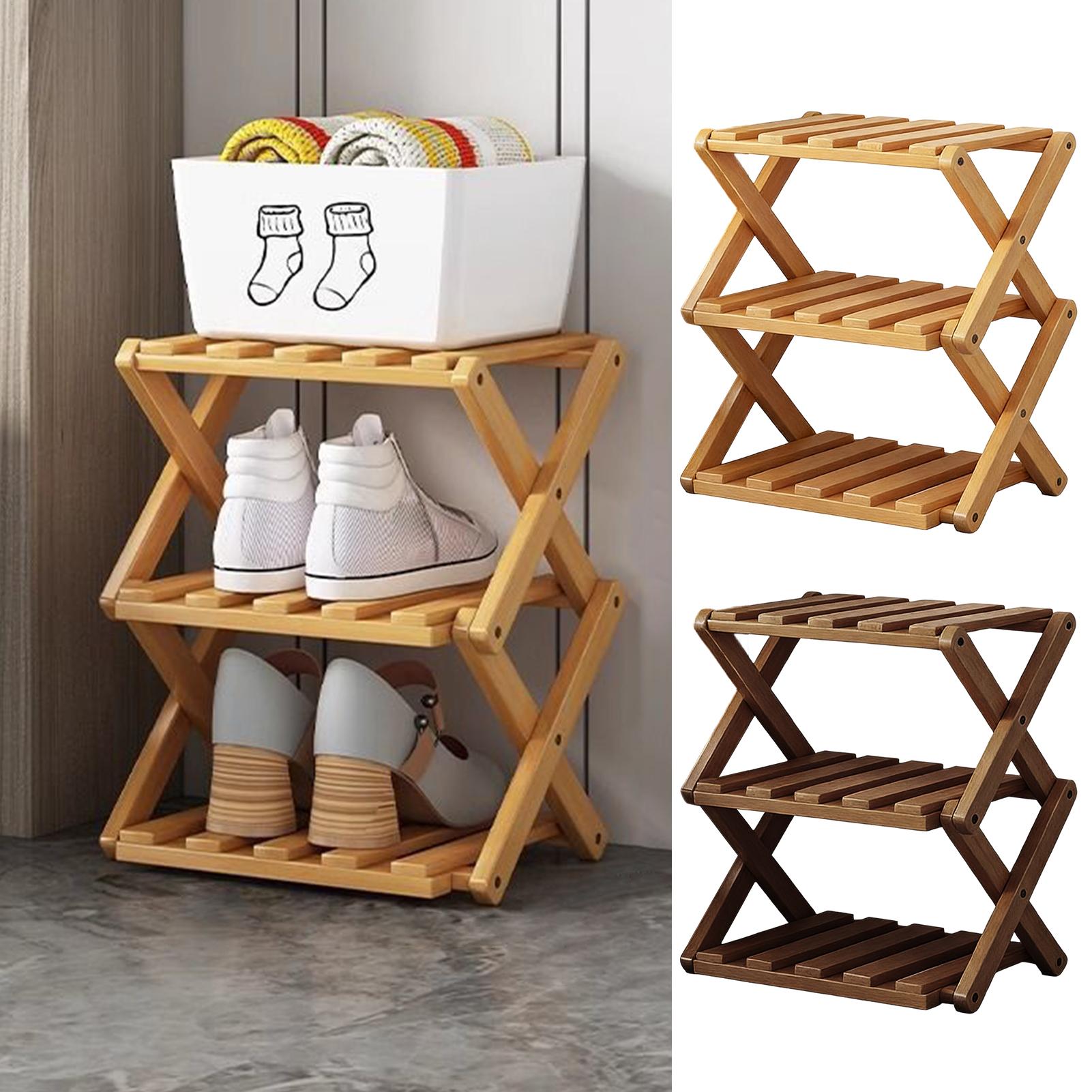 ชั้นวางรองเท้าไม้ 3 ชั้น แบบขย - Men Shoes Rack บทวิจารณ์และราคา