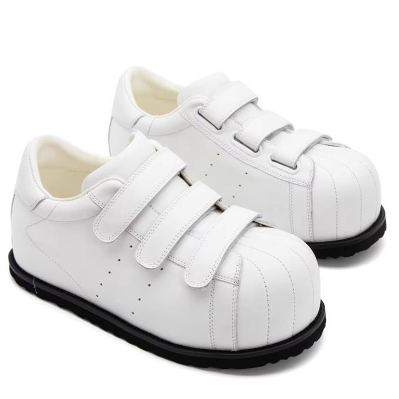 รองเท้าสเก็ตบอร์ดหุ้มหนังเต็มร - Men Shoes Velcro บทวิจารณ์และราคา