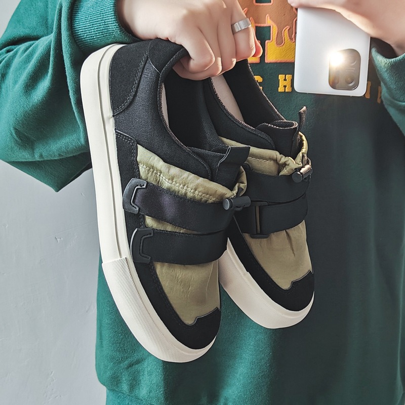 รองเท้าสําหรับบุรุษคลาสสิกขี้เ - Men Shoes Velcro บทวิจารณ์และราคา