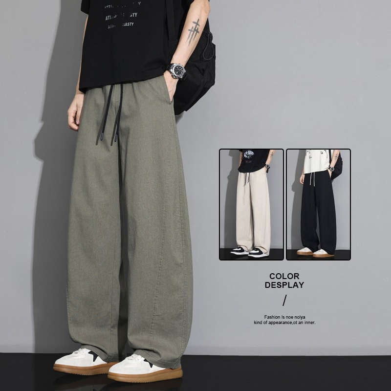 กางเกงผ้าลินินบางเบาใส่สบายสำห - Men Shoes Joggers บทวิจารณ์และราคา