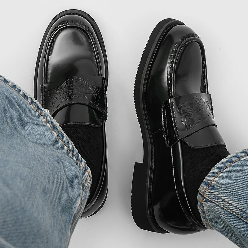 รองเท้าหนังผู้ชาย รองเท้าโลฟเฟ - Men Shoes Boss บทวิจารณ์และราคา