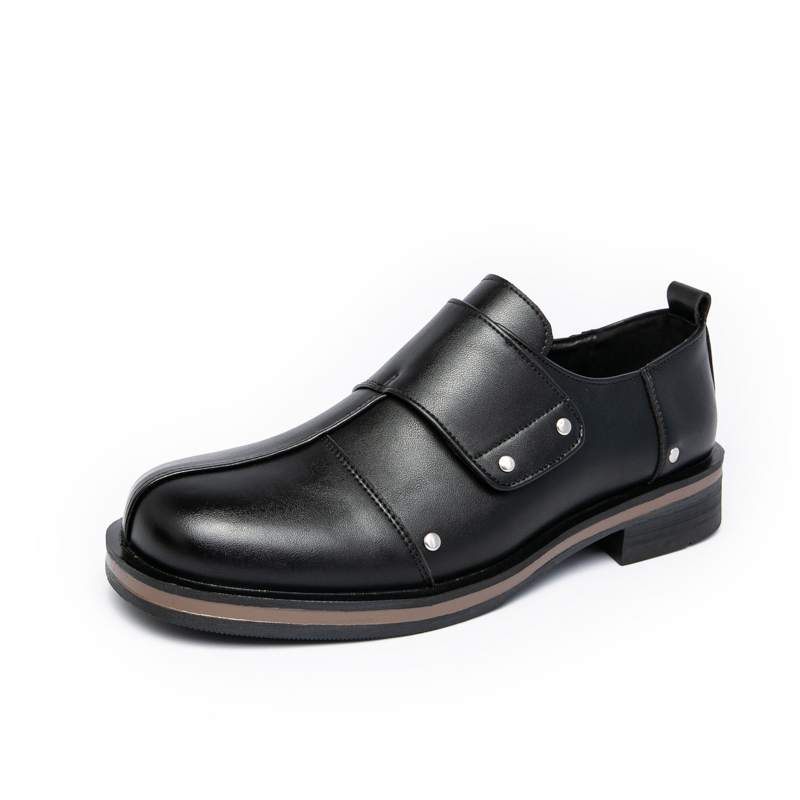 รองเท้าหนังผู้ชายสไตล์ธุรกิจ ส - Men Shoes Velcro บทวิจารณ์และราคา
