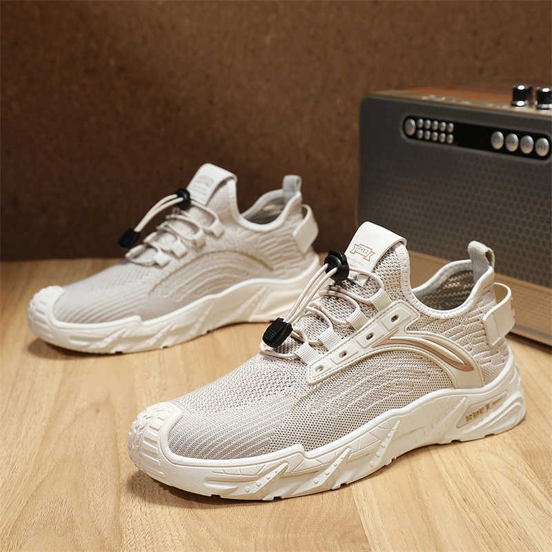 รองเท้าผ้าใบหนัง PU ส้นหนา สีเ - Men'S Shoes For Gym บทวิจารณ์และราคา