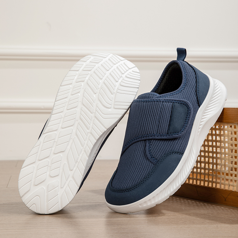 รองเท้าลำลองผู้ชายผ้าตาข่ายระบ - Men Shoes Velcro บทวิจารณ์และราคา