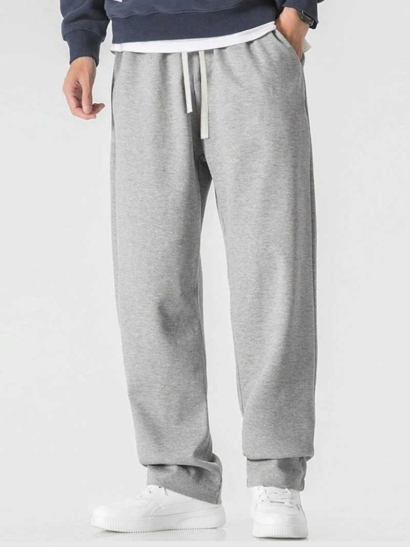 กางเกงวอร์มผ้าฝ้ายผสมเอวยางยืด - Men Shoes Joggers บทวิจารณ์และราคา
