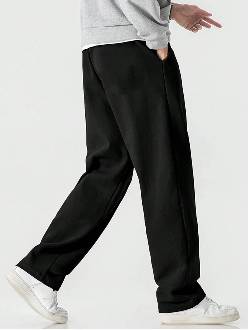 กางเกงวอร์มผ้าฝ้ายผสมเอวยางยืด - Men Shoes Joggers บทวิจารณ์และราคา