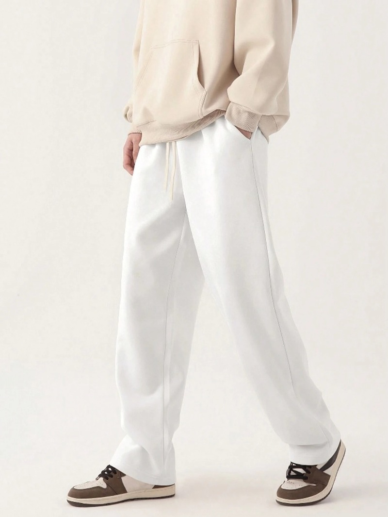 กางเกงวอร์มผ้าฝ้ายผสมเอวยางยืด - Men Shoes Joggers บทวิจารณ์และราคา