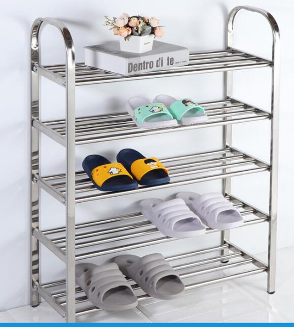 ชั้นวางรองเท้าสแตนเลสยืนชั้นวา - Men Shoes Rack บทวิจารณ์และราคา