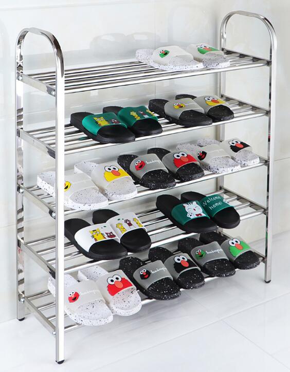 ชั้นวางรองเท้าสแตนเลสยืนชั้นวา - Men Shoes Rack บทวิจารณ์และราคา