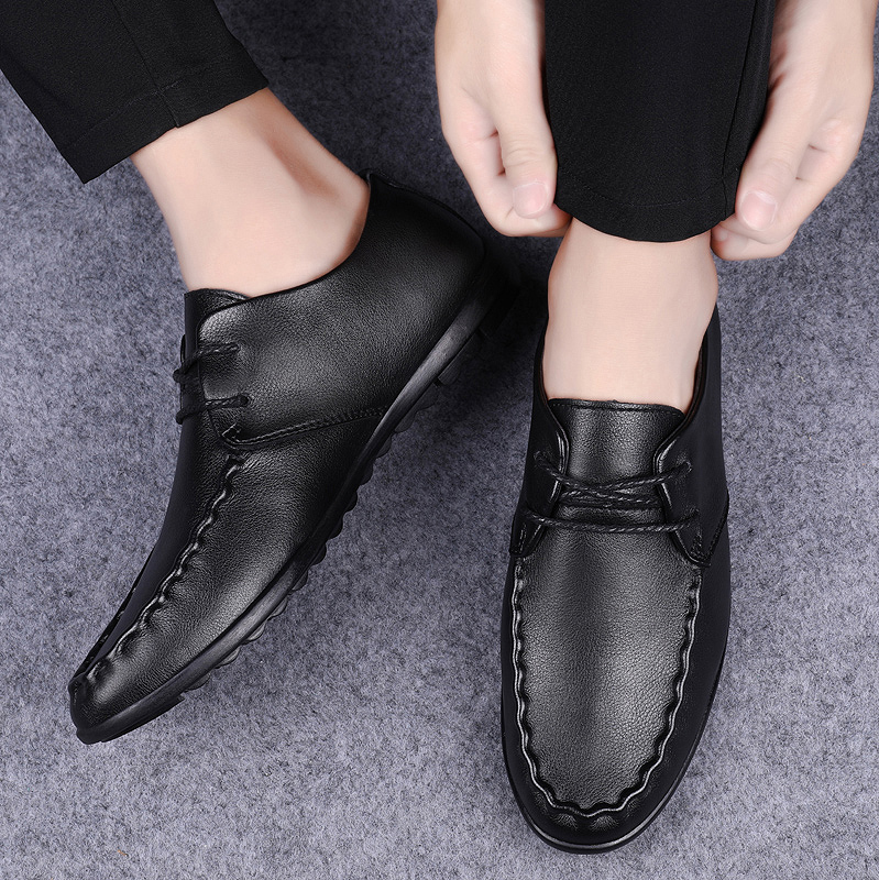 รองเท้ารองเท้าผู้ชายหนังแท้ผู้ - Men Shoes Boss บทวิจารณ์และราคา