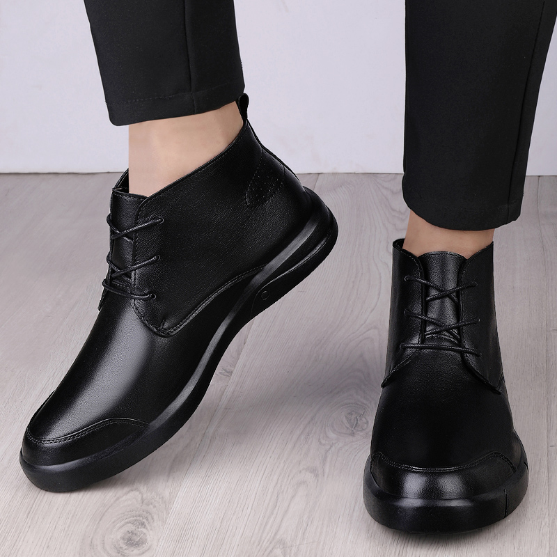 รองเท้าบูทข้อเท้าสุดหรูคุณภาพส - Men Shoes Boss บทวิจารณ์และราคา