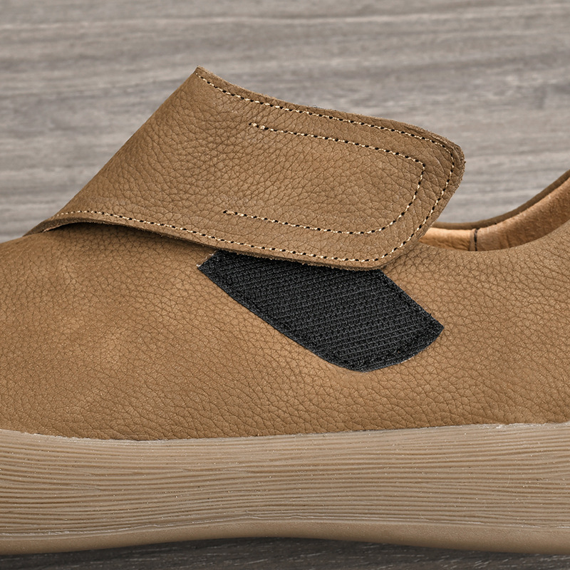 รองเท้าโลฟเฟอร์ลำลองแบบสวมสำหร - Men Shoes Velcro บทวิจารณ์และราคา