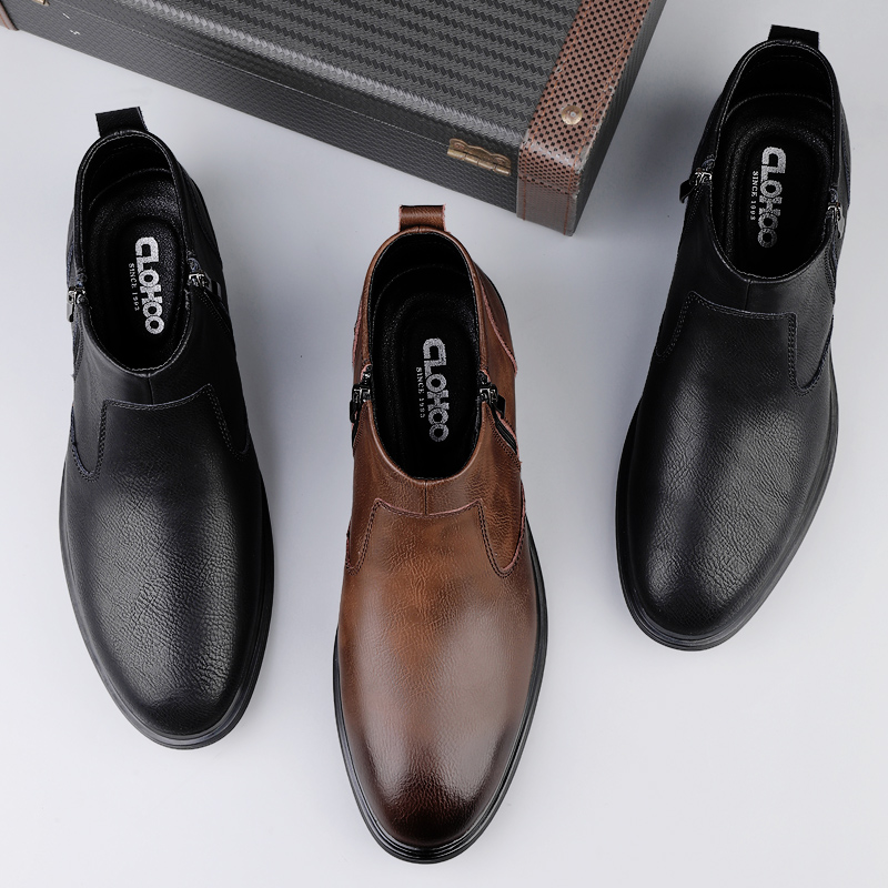 รองเท้าบูทผู้ชาย CLOHOO ทำมือ  - Men Shoes Boss บทวิจารณ์และราคา