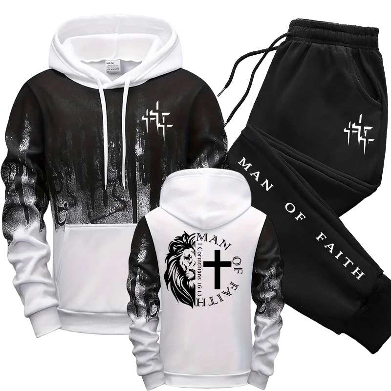 ชุดเซ็ตผู้ชายลาย Man of Faith  - Men Shoes Joggers บทวิจารณ์และราคา